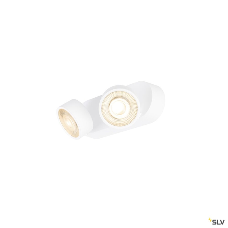SLV KALU 2.0, Wand- und Deckenaufbauleuchte, PHASE, 2700 K, 19 W, 36°, weiß