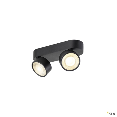 SLV KALU 2.0, Wand- und Deckenaufbauleuchte, PHASE, 3000 K, 19 W, 36°, schwarz