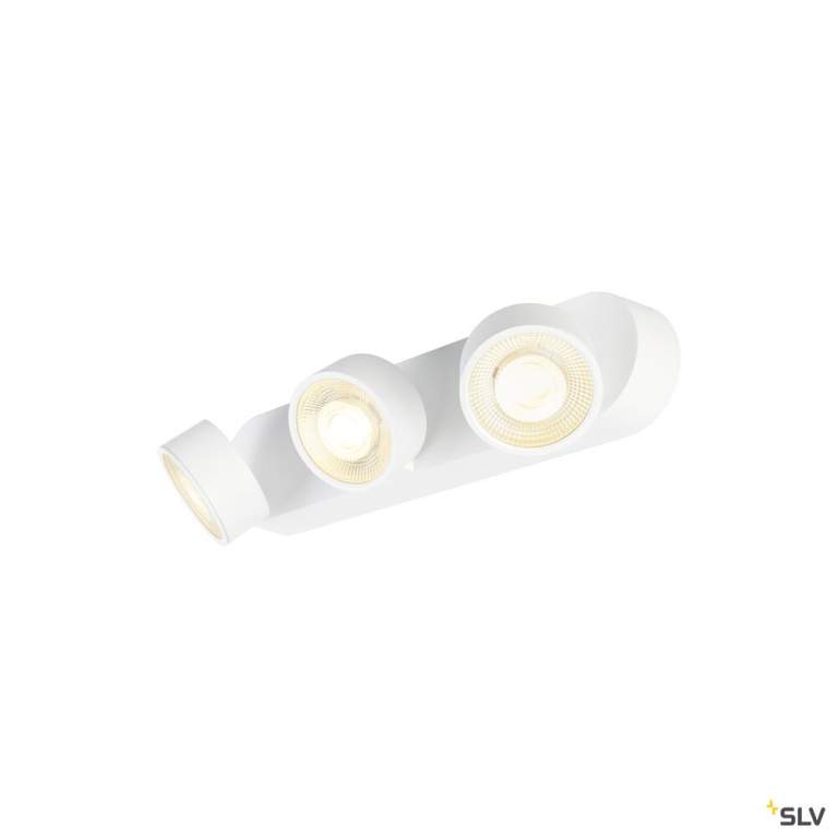 SLV KALU 2.0, Wand- und Deckenaufbauleuchte, PHASE, 3000 K, 28 W, 36°, weiß