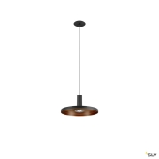 LALU®, Pendelleuchte, LED Base, Mix&Match, recessed canopy, Pendellänge 200 cm, 2700/3000K, 40°, PHASE, schwarz