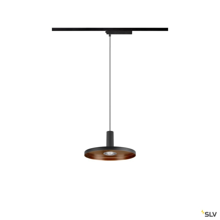 SLV LALU®, 1~Pendelleuchte, PHASE, LED Base, Mix&Match, Pendellänge 200 cm, 2700/3000K, 40°, schwarz