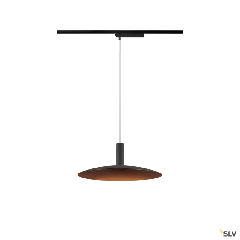 SLV LALU®, 1~Pendelleuchte, PHASE, LED Base, Mix&Match, Pendellänge 200 cm, 2700/3000K, 40°, schwarz
