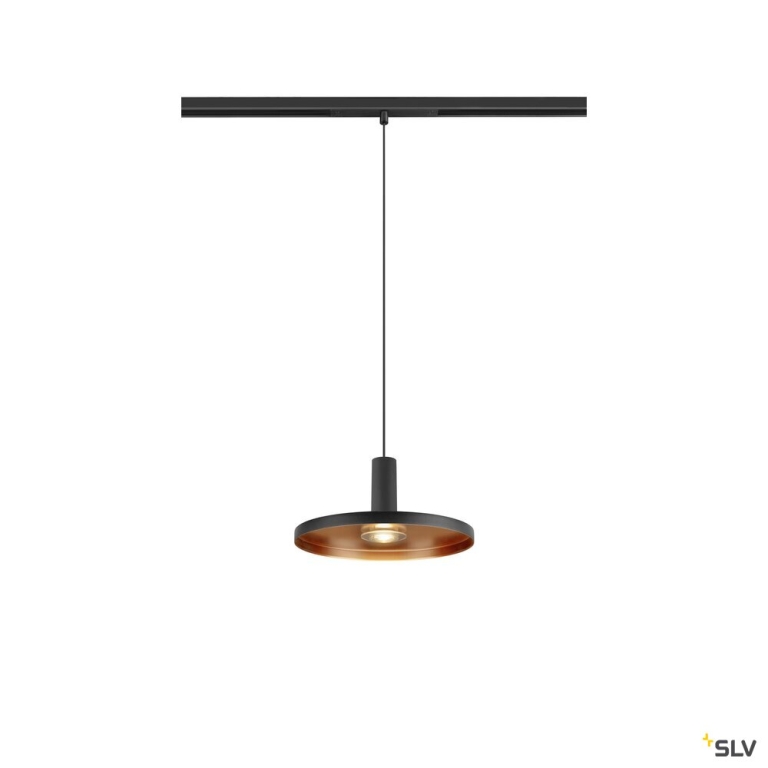 SLV LALU®, 48V Pendelleuchte, DALI, LED Base, Mix&Match, Pendellänge 200 cm, 2700/3000K, 40°, schwarz