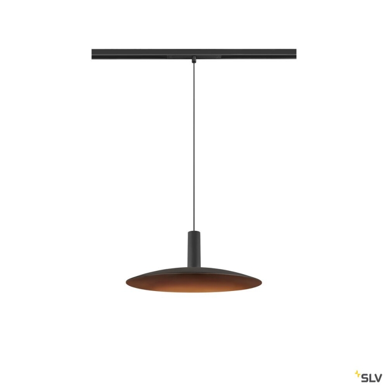SLV LALU®, 48V Pendelleuchte, DALI, LED Base, Mix&Match, Pendellänge 200 cm, 2700/3000K, 40°, schwarz