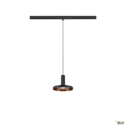 LALU®, 48V Pendelleuchte, DALI, LED Base, Mix&Match, Pendellänge 200 cm, 2700/3000K, 40°, schwarz