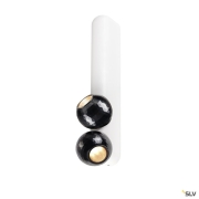 DYSKO, Wand- und Deckenaufbauleuchte, double, PHASE, 2700K, 13 W, 36°, weiß / schwarz