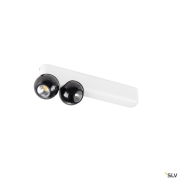 DYSKO, Wand- und Deckenaufbauleuchte, double, PHASE, 2700K, 13 W, 36°, weiß / schwarz