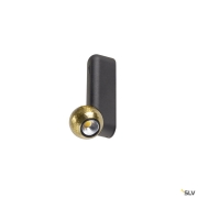 DYSKO, Wand- und Deckenaufbauleuchte, switch, single, PHASE, 2700K, 6.7 W, 36°, schwarz / gold