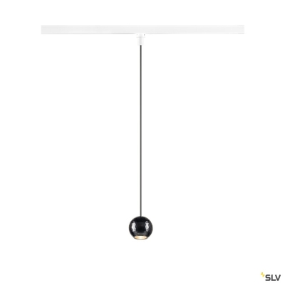 SLV DYSKO, 1~ Pendelleuchte, PHASE, Pendellänge 200 cm, 2700K, 36°, weiß / schwarz