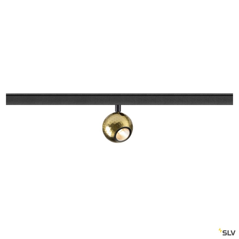 SLV DYSKO, 48V Spot, DALI, standard surface mounted track, 2700K, 5.6 W, 36°, schwarz / gold