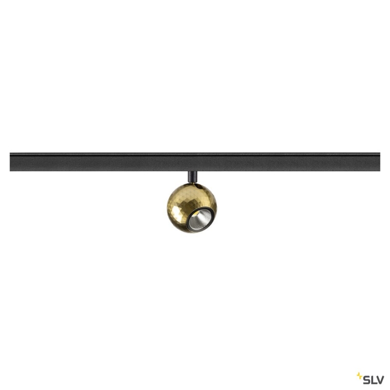 SLV DYSKO, 48V Spot, DALI, standard surface mounted track, 2700K, 5.6 W, 36°, schwarz / gold