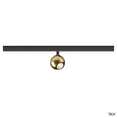 SLV DYSKO, 48V Spot, DALI, standard surface mounted track, 2700K, 5.6 W, 36°, schwarz / gold