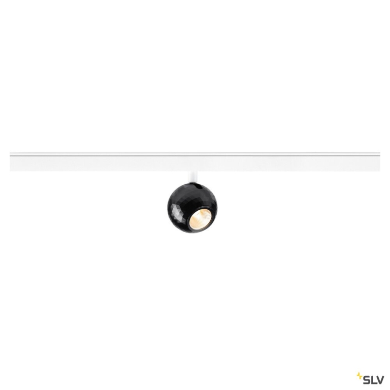 SLV DYSKO, 48V Spot, DALI, standard surface mounted track, 2700K, 5.6 W, 36°, weiß / schwarz