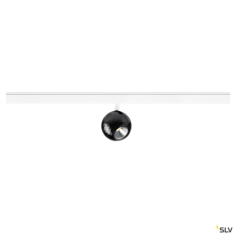 SLV DYSKO, 48V Spot, DALI, standard surface mounted track, 2700K, 5.6 W, 36°, weiß / schwarz
