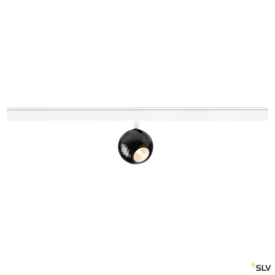 SLV DYSKO, 48V Spot, DALI, standard surface mounted track, 2700K, 5.6 W, 36°, weiß / schwarz