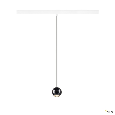SLV DYSKO, 48V Pendelleuchte, DALI, Pendellänge 200 cm, 2700K, 36°, DALI, weiß / schwarz