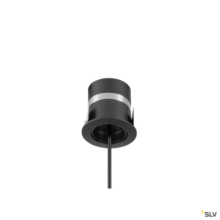 SLV DYSKO, Pendelleuchte, PHASE, Pendellänge 200 cm, 2700K, 36°, schwarz / gold