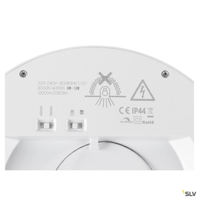 SLV DOWNLIGHT VARIO 220 22 830/840 WH ML