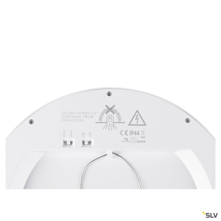 SLV DOWNLIGHT VARIO 290 28 830/840 WH ML