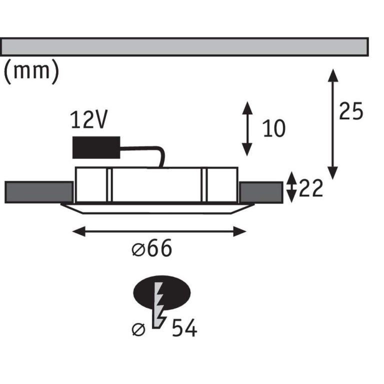 Paulmann Möbeleinbauleuchte Micro Line Structure