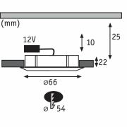 Möbeleinbauleuchte Micro Line Structure