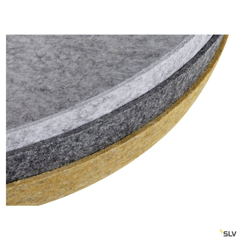 SLV GRIP! FLAT, Felt shade Ø50cm x 6,2cm, anthrazit