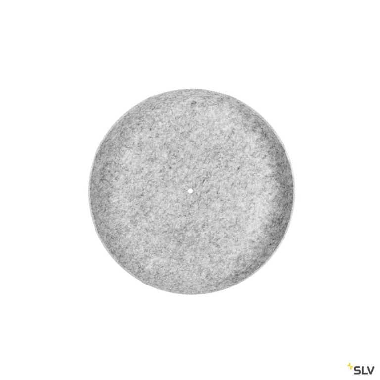 SLV GRIP! FLAT, Felt shade Ø50cm x 6,2cm, grau