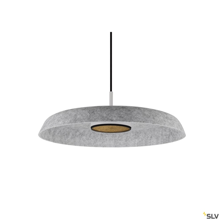 SLV GRIP! FLAT, Felt shade Ø50cm x 6,2cm, grau