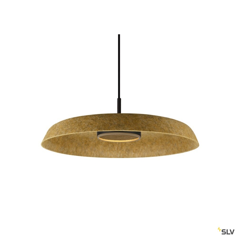 SLV GRIP! FLAT, Felt shade Ø50cm x 6,2cm, ocker