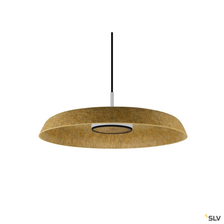 SLV GRIP! FLAT, Felt shade Ø50cm x 6,2cm, ocker