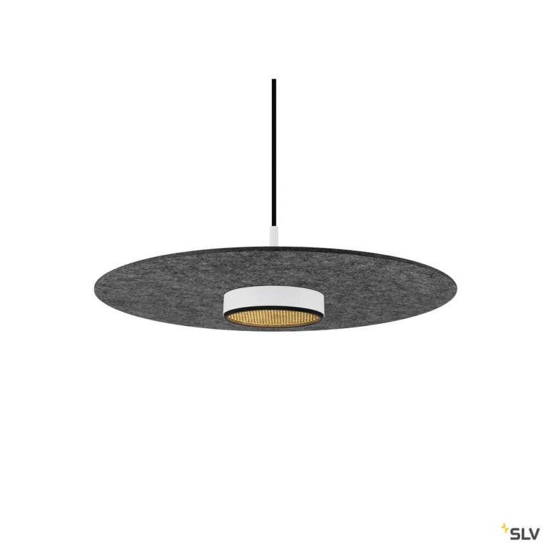 SLV GRIP! FLAT, Felt shade Ø50cm x 0,6cm, anthrazit