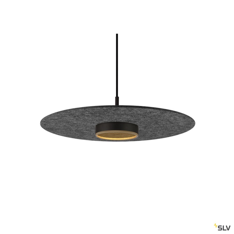 SLV GRIP! FLAT, Felt shade Ø50cm x 0,6cm, anthrazit