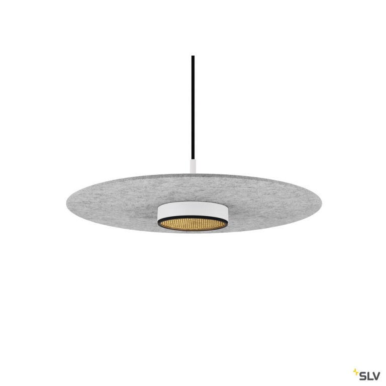 SLV GRIP! FLAT, Felt shade Ø50cm x 0,6cm, grau