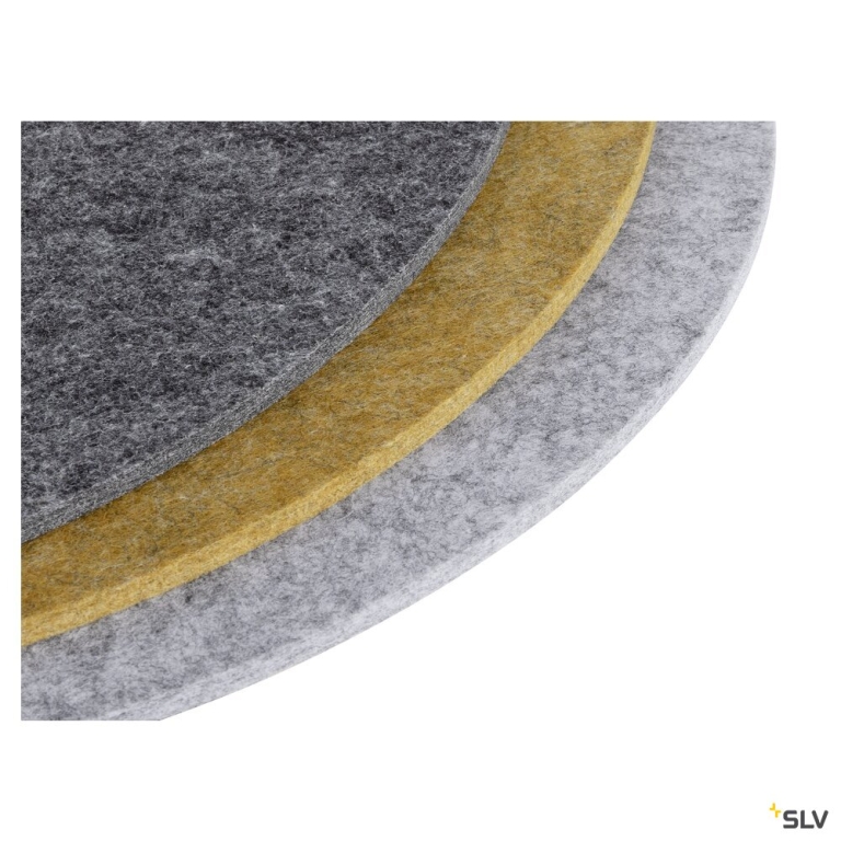 SLV GRIP! FLAT, Felt shade Ø50cm x 0,6cm, grau