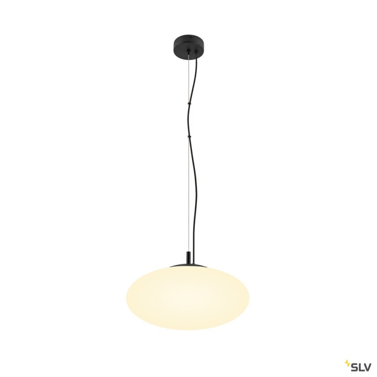 SLV OLYPSO 40, Pendelleuchte, E27, Pendellänge 400 cm, 1 x max. 40 W, schwarz