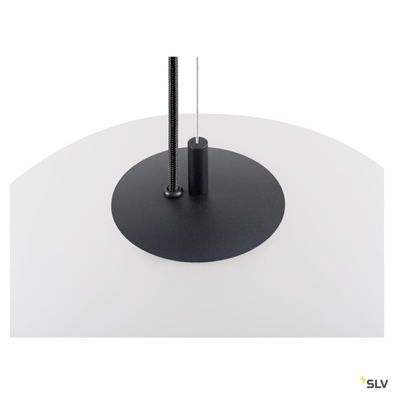 SLV OLYPSO 40, Pendelleuchte, E27, Pendellänge 400 cm, 1 x max. 40 W, schwarz