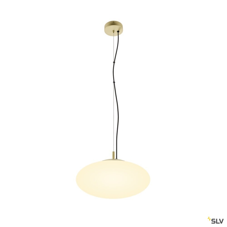 SLV OLYPSO 40, Pendelleuchte, E27, Pendellänge 400 cm, 1 x max. 40 W, gold
