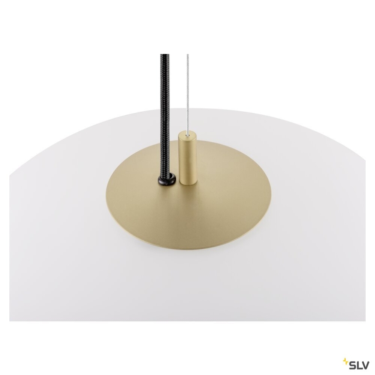 SLV OLYPSO 40, Pendelleuchte, E27, Pendellänge 400 cm, 1 x max. 40 W, gold