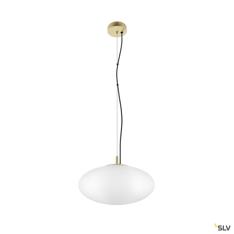 SLV OLYPSO 40, Pendelleuchte, E27, Pendellänge 400 cm, 1 x max. 40 W, gold