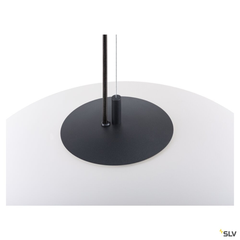 SLV OLYPSO 50, Pendelleuchte, E27, Pendellänge 400 cm, 1 x max. 40 W, schwarz