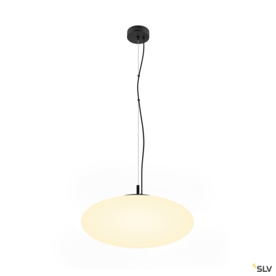 SLV OLYPSO 50, Pendelleuchte, E27, Pendellänge 400 cm, 1 x max. 40 W, schwarz