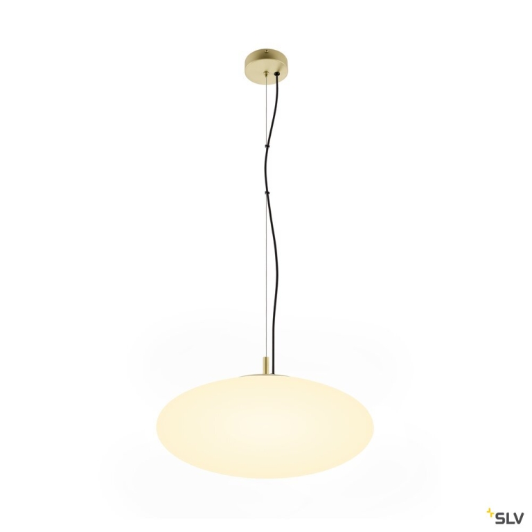 SLV OLYPSO 50, Pendelleuchte, E27, Pendellänge 400 cm, 1 x max. 40 W, gold