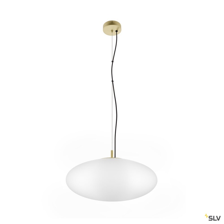 SLV OLYPSO 50, Pendelleuchte, E27, Pendellänge 400 cm, 1 x max. 40 W, gold