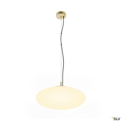 SLV OLYPSO 50, Pendelleuchte, E27, Pendellänge 400 cm, 1 x max. 40 W, gold
