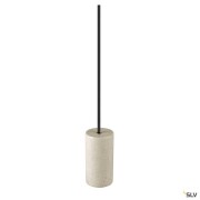 FITU PD, E27, stone, Pendelleuchte, Pendellänge 500 cm, offenes Kabelende, 1 x max. 15 W, beige