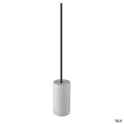 FITU PD, E27, stone, Pendelleuchte, Pendellänge 500 cm, offenes Kabelende, 1 x max. 15 W, grau