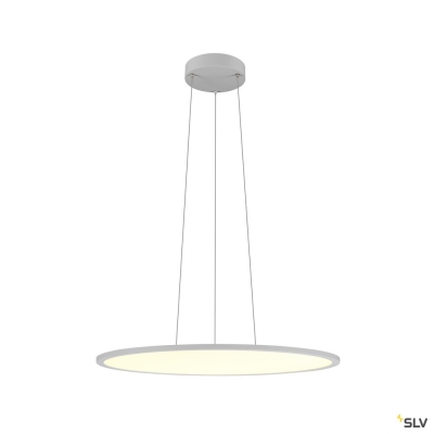 SLV PANEL 60, Pendelleuchte, rund, PHASE, Pendellänge 200 cm, 3000/4000K, 90°, grau