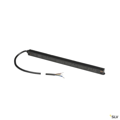 SLV 48V SYSTEM, Intrack LED Treiber, 48VDC, 100 W, inkl. 300 cm Anschlusskabel für 220-240VAC und DALI-Durchverdrahtung, schwarz