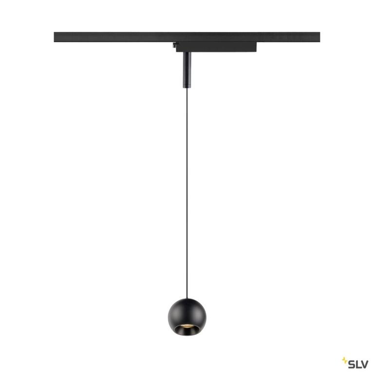 SLV LIGHT EYE® 2.0, 1~ Pendelleuchte, Pendellänge 200 cm, 2700 K, 30°,, schwarz