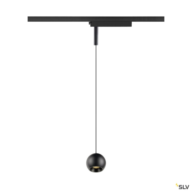 SLV LIGHT EYE® 2.0, 1~ Pendelleuchte, Pendellänge 200 cm, 3000 K, 30°,, schwarz